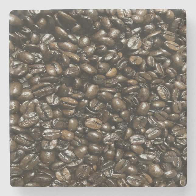 Coffee Beans Stone Coaster (Front)