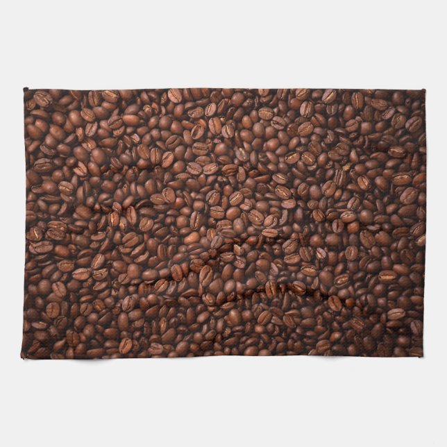 Coffee Beans Tea Towel (Horizontal)