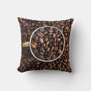 Coffee Beans throw pillow