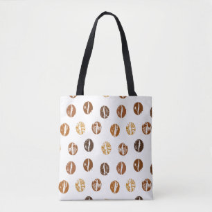 Coffee beans tote bag