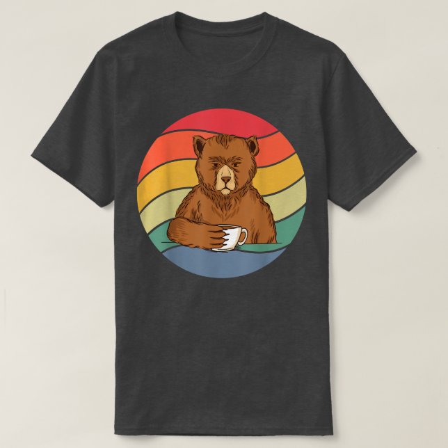 Coffee Bear  T-Shirt (Design Front)