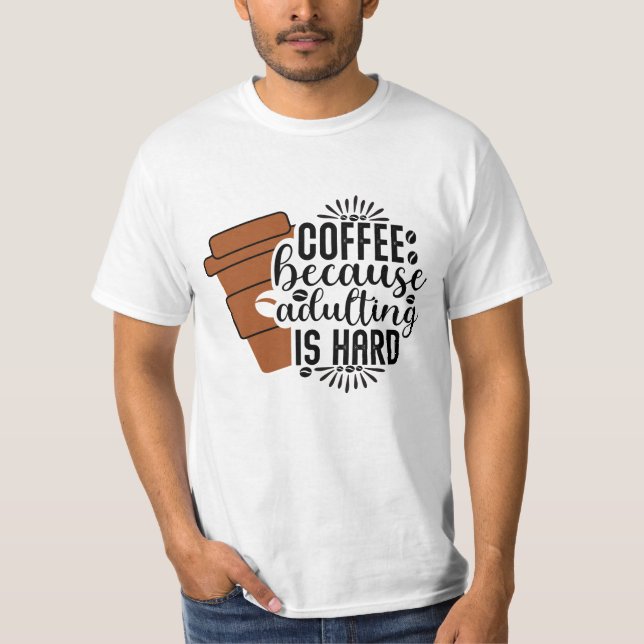 Coffee Because Sadla Ling is Hard men's  T-Shirt (Front)