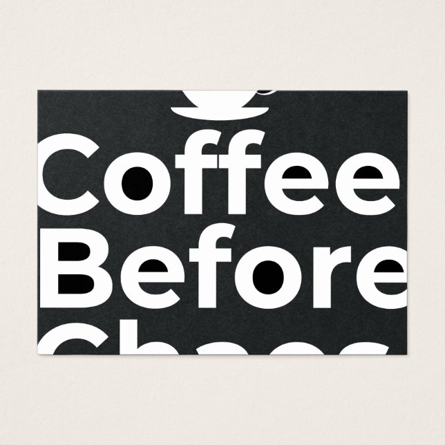 Coffee Before Chaos – Morning Motivation Quote (Front)