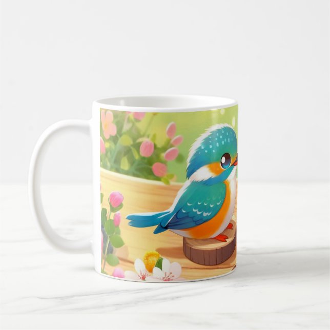 coffee birds coffee mug (Left)