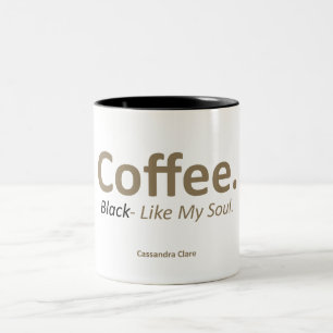 Coffee, Black 11 oz Two Tone Funny Mug