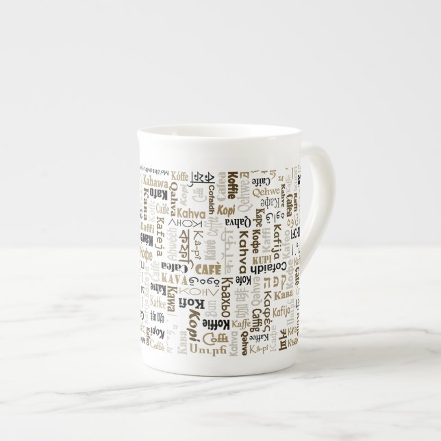 Coffee Bone China Mug (Front Right)