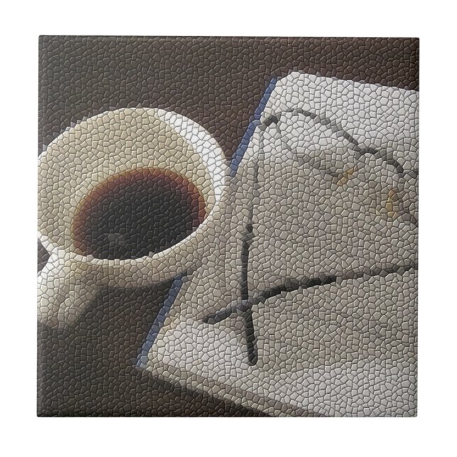 Coffee & Book - tile (Front)