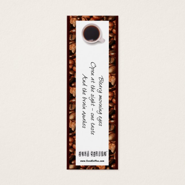 Coffee Bookmark by SendCoffee (Front)