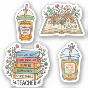 Coffee, Books and Flowers Aesthetic for Teachers  