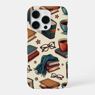 Coffee&  books collection iPhone 16 pro case