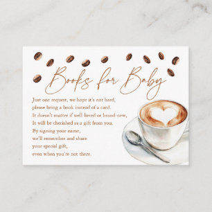 Coffee Books For Baby Baby Shower Enclosure Card