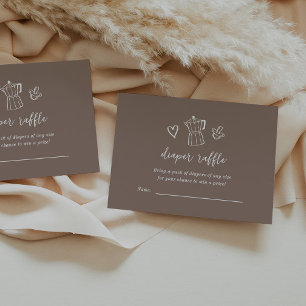Coffee Books for Baby Enclosure Card Espresso