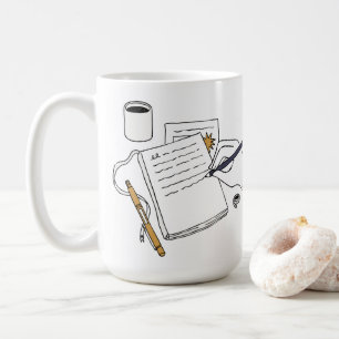 Coffee, Books & Late Nights – Custom Name Mug