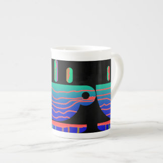 Coffee Break Aqua Blue    Bone China Mug