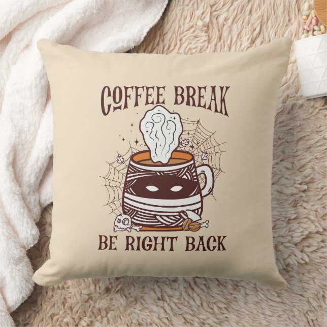 Coffee Break, Be Right Back – Zombie-Inspired Cushion (Blanket)