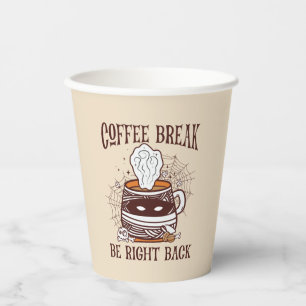 Coffee Break, Be Right Back – Zombie-Inspired Paper Cups