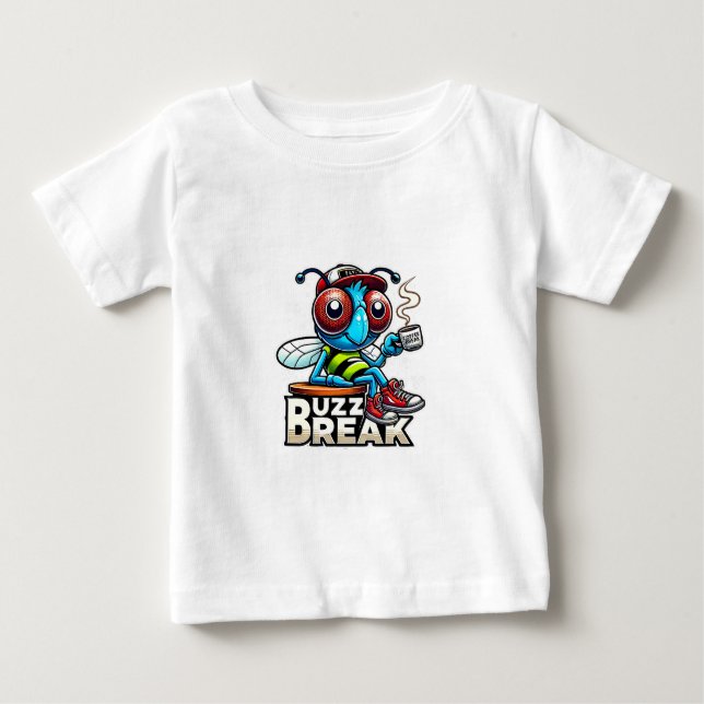 Coffee Break Buzz Baby T-Shirt (Front)
