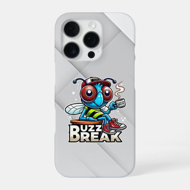 Coffee Break Buzz iPhone Case (Back)