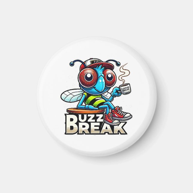 Coffee Break Buzz Magnet (Front)