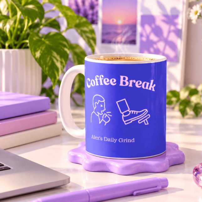 Coffee Break/Coughy Brake - Personalised  Funny  Mug (Creator Uploaded)