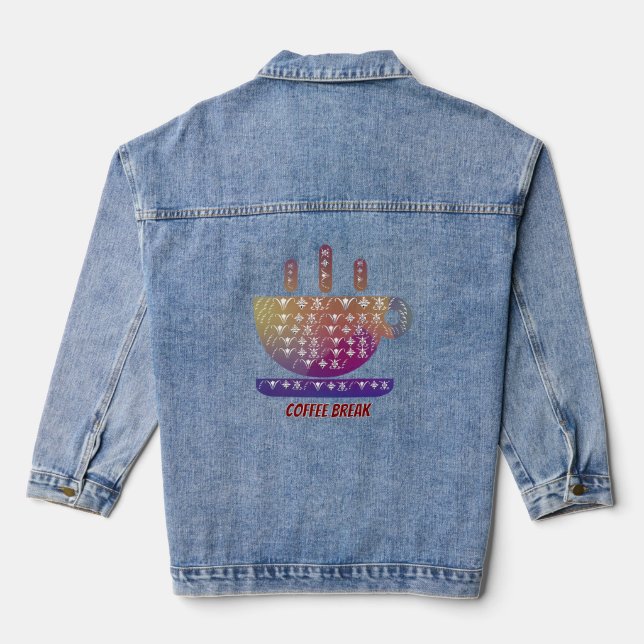 Coffee Break  Denim Jacket (Back)