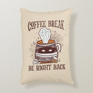Coffee Break - Halloween Theme Decorative Cushion