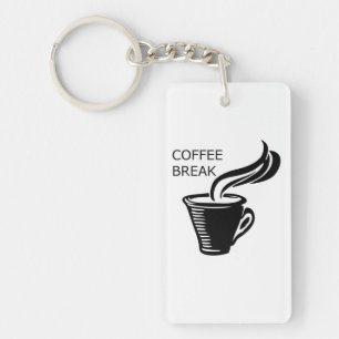 Coffee Break Key Ring