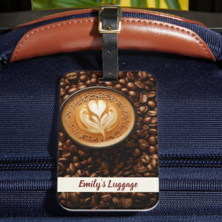Coffee Break Name Luggage Tag