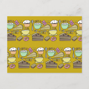 Coffee Break Ochre  Postcard