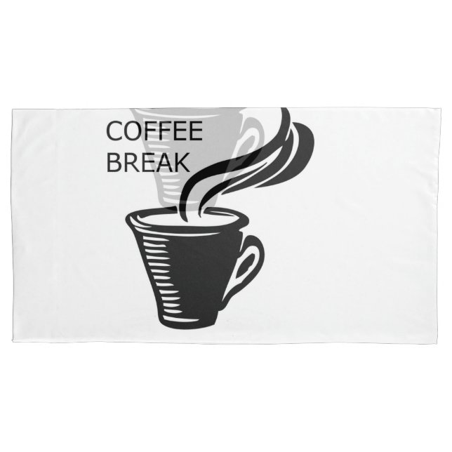 Coffee Break Pillowcase (Front-Left)