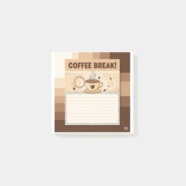 “Coffee Break” Sticky Notes (Front)