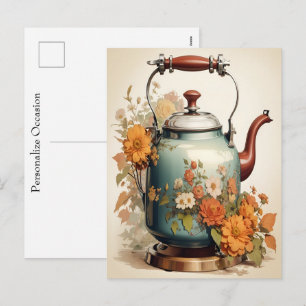 Coffee Break Tea Time Getting Together Occasional  Holiday Postcard