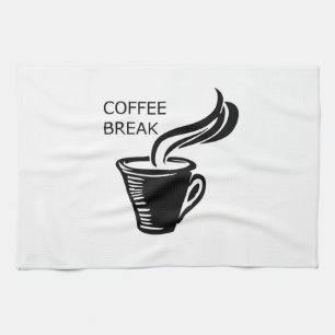Coffee Break Tea Towel