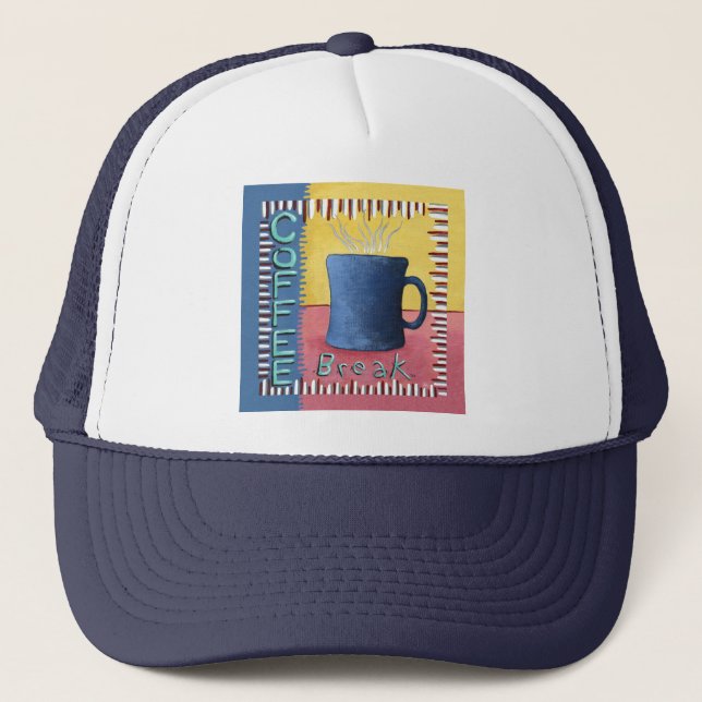 Coffee Break  Trucker Hat (Front)