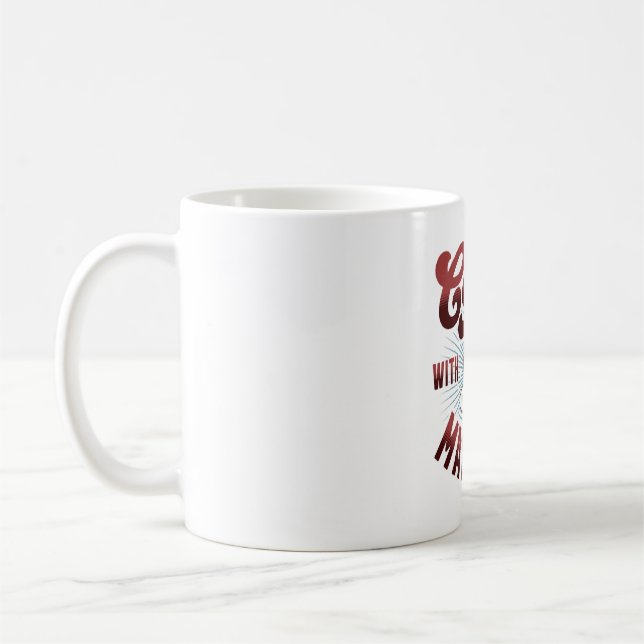 coffee break with a belgian malinois, funny mug (Left)