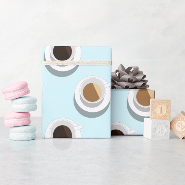 Coffee break. wrapping paper (Baby Shower)