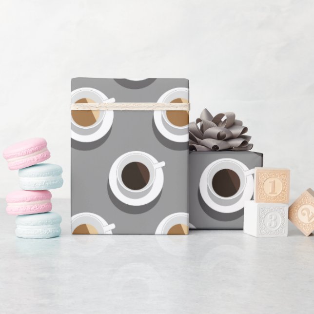 Coffee break. wrapping paper (Baby Shower)