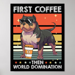 Coffee Breed Dog - Pet American Bully Poster