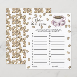 Coffee brewing Baby shower Baby Item Game