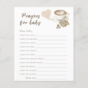 Coffee brewing baby shower Prayers for baby