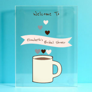 Coffee Bridal Shower Acrylic Sign