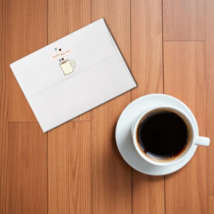 Coffee Bridal Shower Envelope