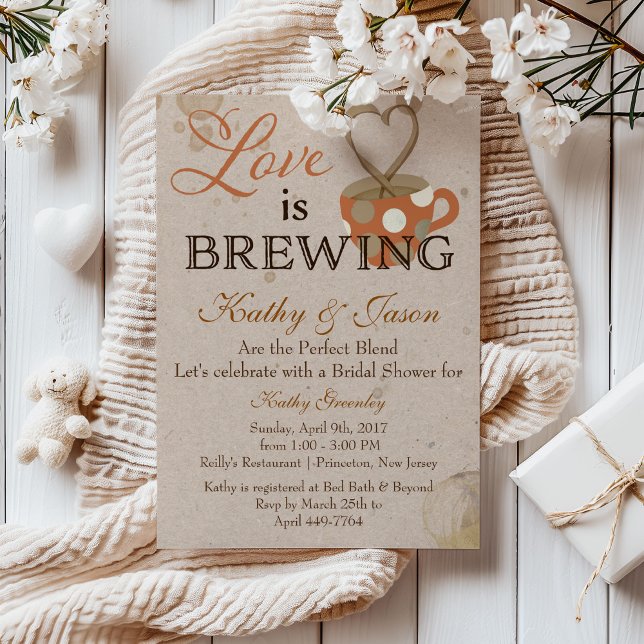 Coffee Bridal Shower Invitation (Creator Uploaded)