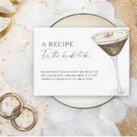 Coffee bridal shower Recipe for the bride to be