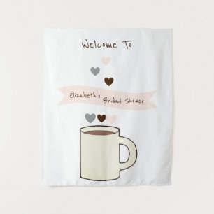 Coffee Bridal Shower Tapestry