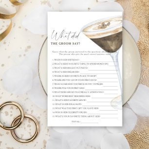 Coffee bridal shower What did the groom say