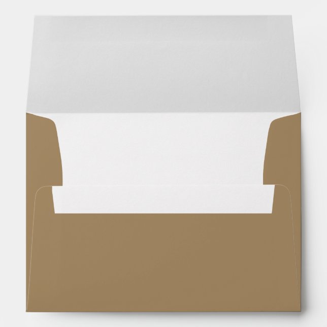 Coffee Brown Custom Envelope – Full Colour (Back (Bottom))