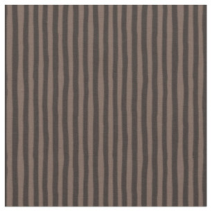 Coffee Brown & Dark Brown Wonky Stripes Fabric