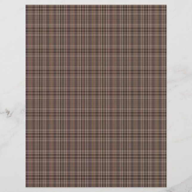Coffee Brown Plaid Pattern (Front)