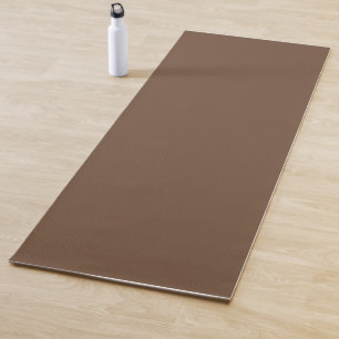 Coffee Brown Solid Colour  Yoga Mat